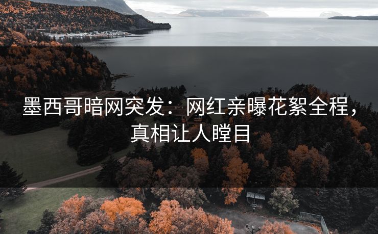 墨西哥暗网突发：网红亲曝花絮全程，真相让人瞠目